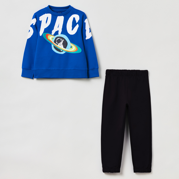 Komplet (bluza + spodnie) dla dzieci OVS Jogging Set Limoges 1816221 122 cm Niebieski (8056781485866) - obraz 1