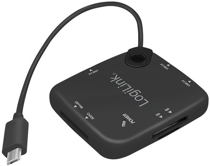 USB-хаб Logilink microUSB 7-in-1 (4052792053128) - зображення 3