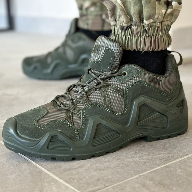 Тактичні чоловічі кросівки AK демісезонні військові кросівки waterproof армійські олива 45 розмір - зображення 1