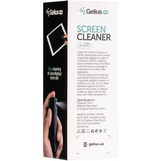 Засіб для чищення гаджетів Gelius Pro Screen Cleaner Set GP-SC001 Black - зображення 10