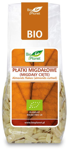 BIO PLANET Płatki migdałowe(migdały cięte)BIO 100 g (5907814660633) - obraz 1