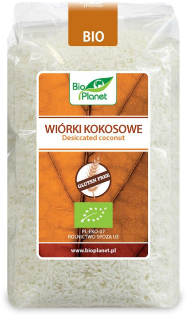 BIO PLANET Wiórki kokosowe BIO 200 g (5907814664303) - obraz 1