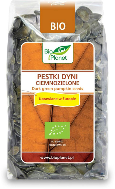 Суперфуд BIO PLANET Гарбузове насіння BIO 350 г (5902175866489) - зображення 1