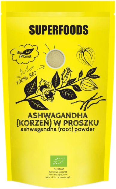 SUPERFOODS Ashwagandha w proszku 150 g BIO PLANET (5902983785750) - obraz 1