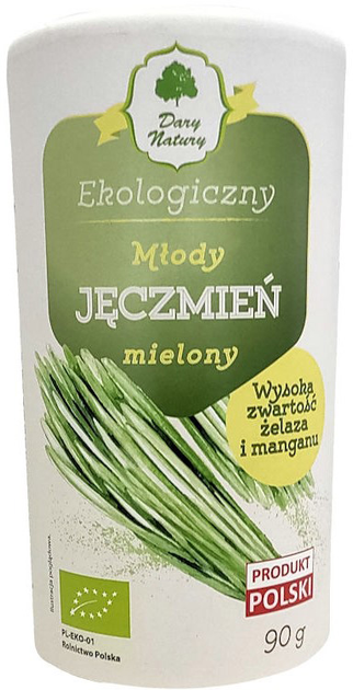 Dary Natury Jęczmień Mielony Młody Liść Eko 90 g (5903246865387) - obraz 1