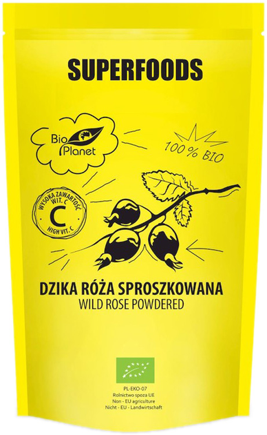 SUPERFOODS Dzika róża sproszkowana 150 g BIO PLANET (5903900365796) - obraz 1