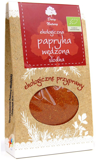 Dary Natury Eko Papryka Słodka Wędzona 50 g (5902741006318) - obraz 1