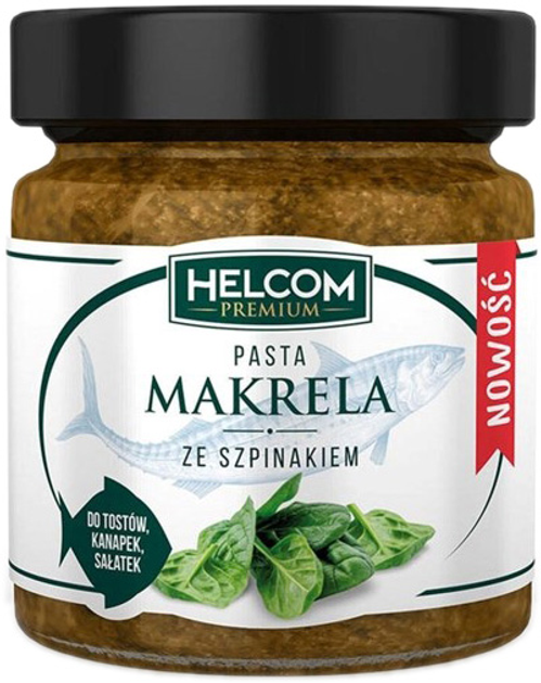 Helcom Pasta Makrela ze szpinakiem 180 g (5902166738696) - obraz 1