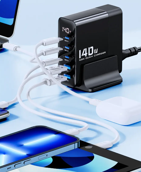 Зарядний пристрій Toocki Desktop Gan Charger 140W – фото, відгуки