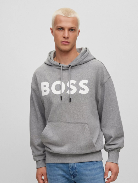 Худі чоловіче Hugo Boss 50487134-51 M Світло-сіре (4063537904933) - зображення 1