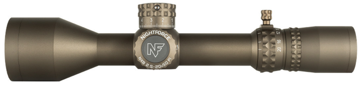 ПрицілNightforce NX8 2.5-20x50 F1 ZeroS. Сітка Mil-XT з підсвіткою. Dark Earth - зображення 2