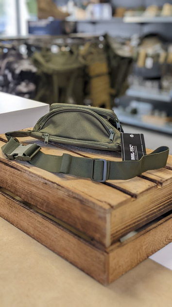 Сумка поясная Олива Mil-Tec GURTELTASCHE FANNY PACK OLIV (13512001) - изображение 6