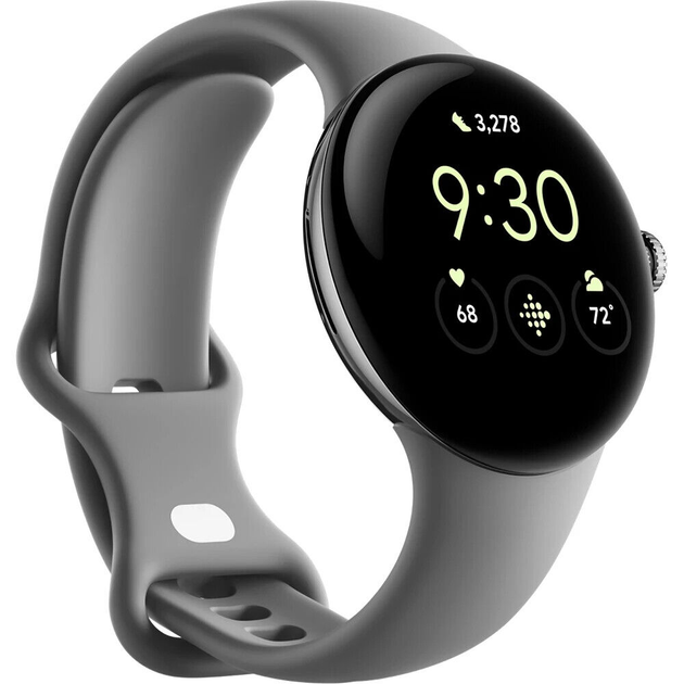 Smartwatch Google Pixel Watch WiFi Srebrny węgiel drzewny (GA03305-DE) - obraz 3