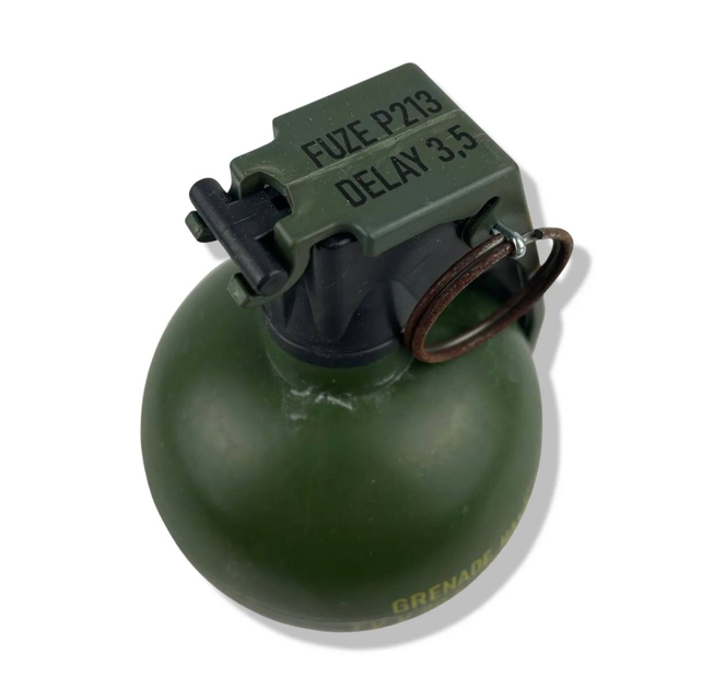 Страйкбольна граната, граната навчальна імітаційна з активною чекою (П-67-Г) НАТО - зображення 2
