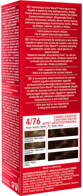 Farba do włosów Londa Professional 4/76 Ciemny kasztan (3614229356861) - obraz 3