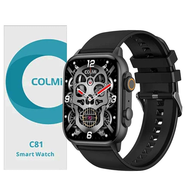 Смарт-годинник COLMI C81 black (дзвінки, тонометр, пульсоксиметр