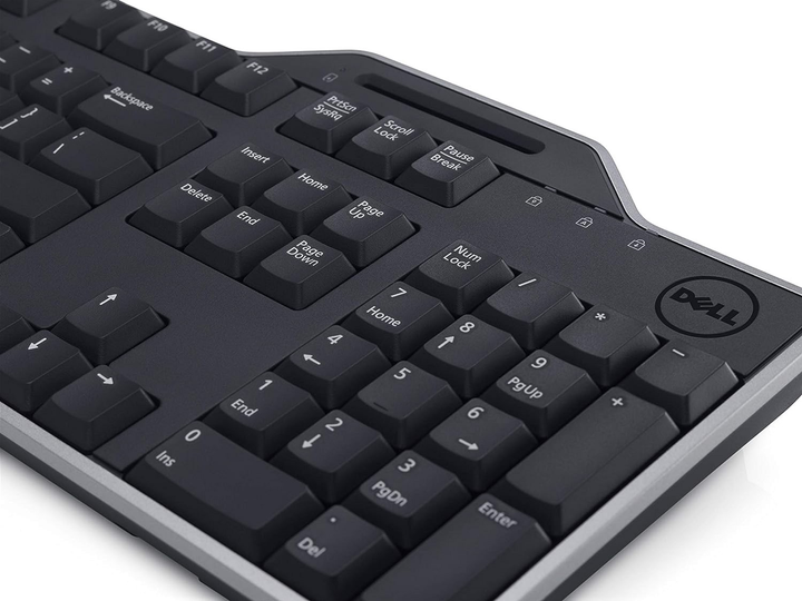 Клавіатура дротова Dell KB813 Smartcard USB Black (580-18366) - зображення 3