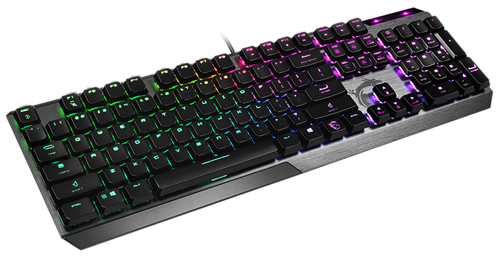 Клавіатура дротова MSI Vigor GK50 Kailh Low Profile USB Black (S11-04US254-GA7) - зображення 4