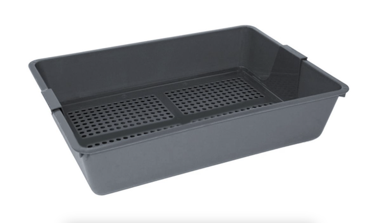 Туалет для кішок Savic Cat Tray 40х29.5х9.5 см Сірий з сіткою - зображення 2