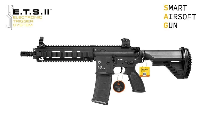 Штурмова рушниця HK416 SQB ETS E-416 Carbontech EC44AR-ETS Evolution - зображення 1
