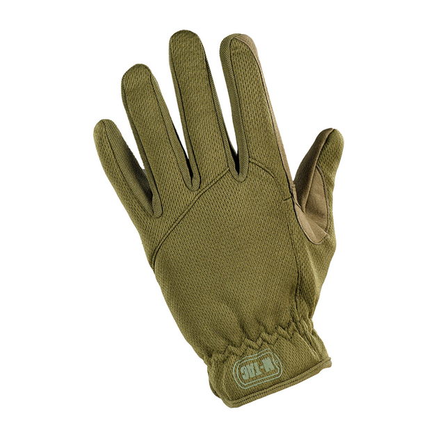 Плотные эластичные перчатки M-Tac Scout Tactical Mk2 полнопалые с технологией TouchScreen олива размер M - изображение 2
