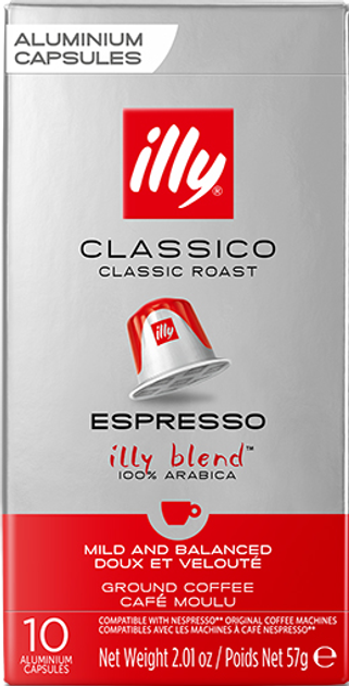 Акція на Кава в капсулах illy Classico Espresso 100% Арабіка 10 шт від Rozetka