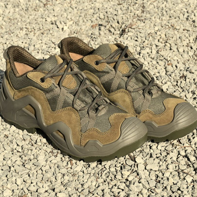 Чоловічі Тактичні Кросівки Vaneda / Легке взуття нубук хакі розмір 44 - зображення 1