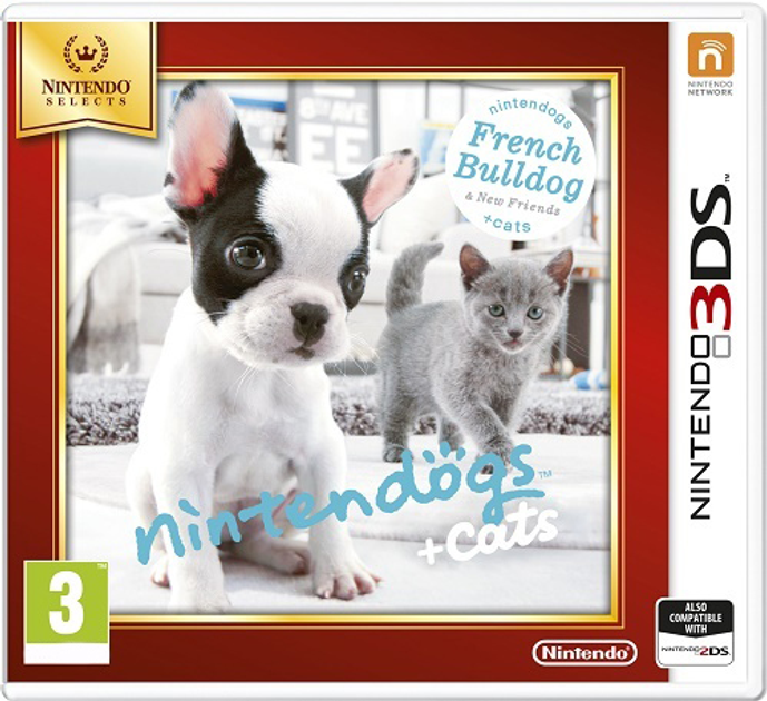 Гра Nintendo 3DS Nintendogs+Cats-French Bull&new Friends Select (Картридж) (45496528638) - зображення 1