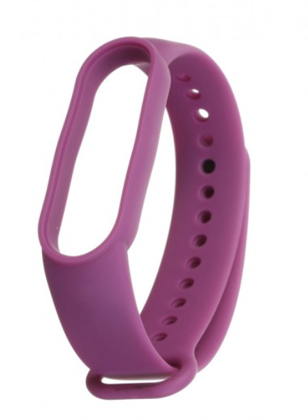 Ремінець для Xiaomi Mi Band 5 силіконовий Фіолетовий BeWatch (1540610) - зображення 3