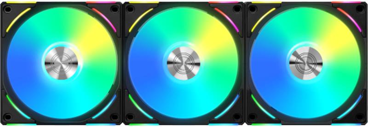 Вентилятор Lian Li Uni AL V2, 120mm, Triple, Black (G99.12ALV23B.00) - изображение 1