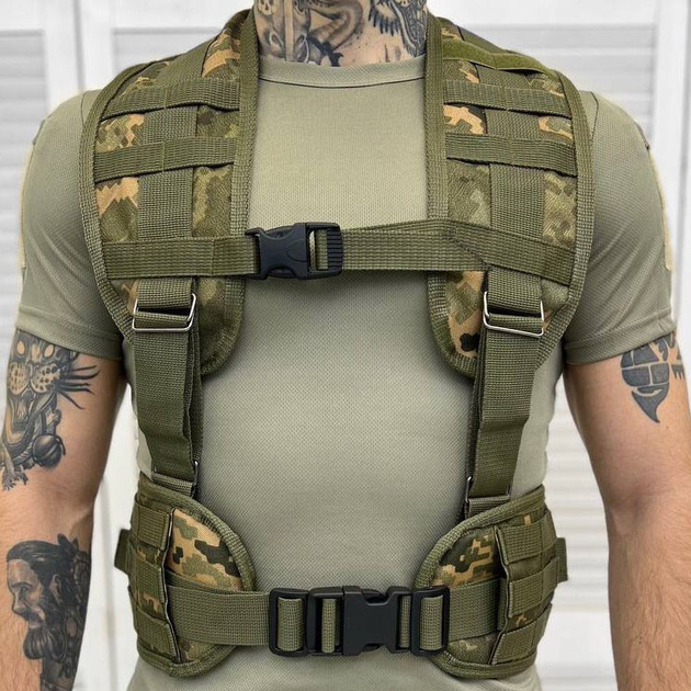 Розвантажувальна система із системою Molle / РПС Cordura піксель розмір універсальний - зображення 2