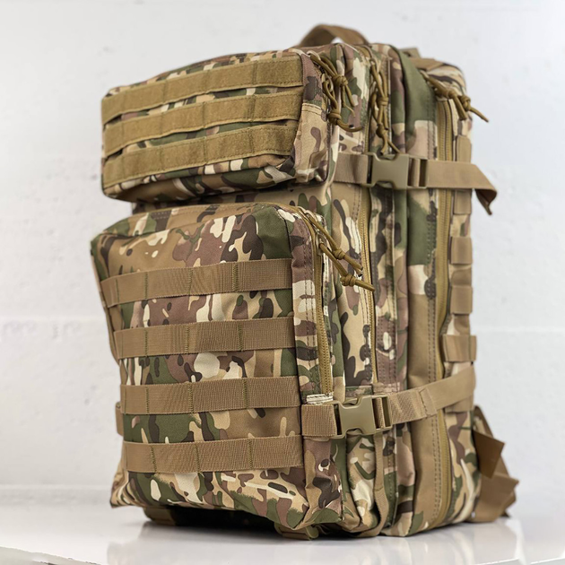 Вместительный компактный Рюкзак 40 л / Штурмовой ранец мультикам 30х30х50см - изображение 1