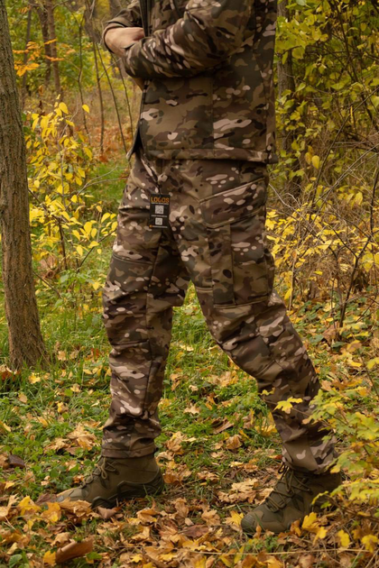 Утепленные мужские штаны SoftShell на флисе / Брюки мультикам размер XL - изображение 1