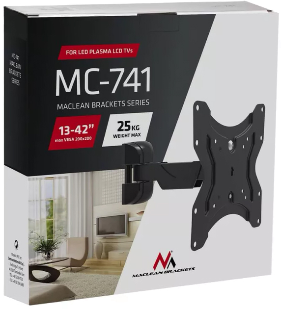 Uchwyt do telewizora Maclean MC-741 13 - 42" (5902211105589) - obraz 5