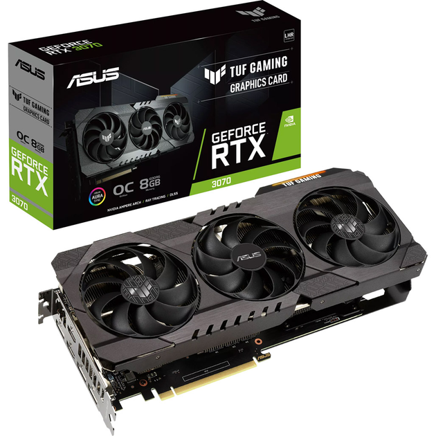Відеокарта Asus TUF Gaming GeForce RTX 3070 (TUF-RTX3070-O8G-V2-GAMING) [88772] - зображення 1