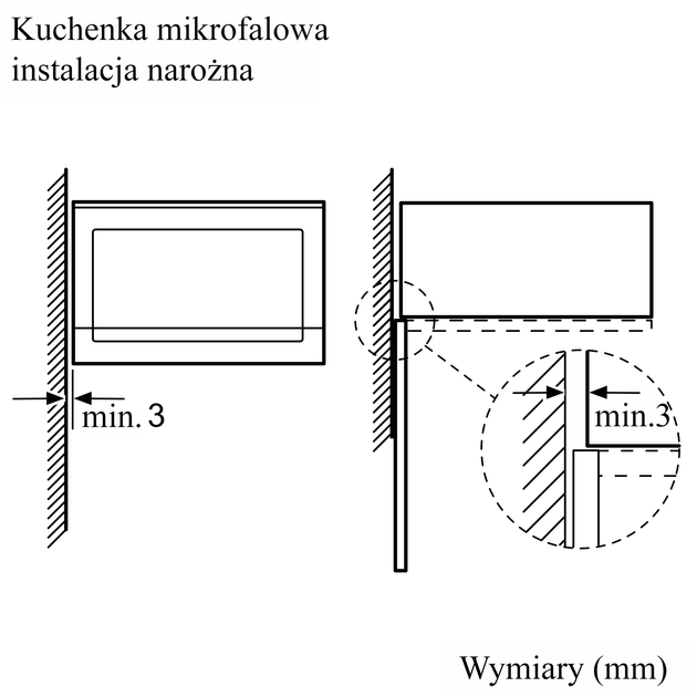 Kuchenka mikrofalowa Bosch BFL554MB0 Czarna - obraz 4