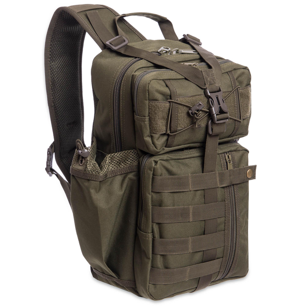 Рюкзак тактический (Сумка-слинг) с одной лямкой SILVER KNIGHT TY-5386 30л оливковый - изображение 1
