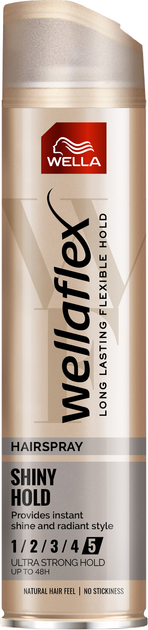 Лак для волосся Wella Wellaflex Shine & Hold 250 мл (4056800640065) - зображення 1