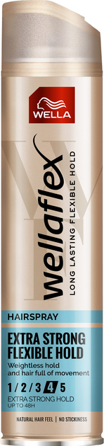 Lakier do włosów Wella Wellaflex Extra Strong Flexible Hold 250 ml (4056800114061) - obraz 1