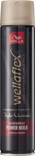 Lakier do włosów Wella Wellaflex Power Hold Form & Finish 250ml (4064666623177) - obraz 1