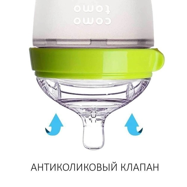 Пляшечка для годування антиколікова Comotomo 250 мл Зелена - зображення 4