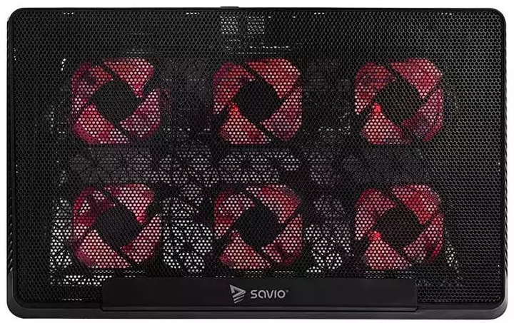 Охолоджуюча підставка для ноутбука Savio COS-01 6 вентиляторів (SAVGBCOS-01) - зображення 1