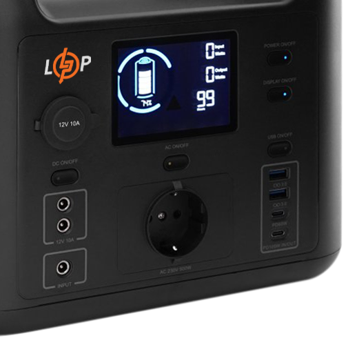 Багатофункціональна портативна зарядна станція LP CHARGER 500 (500W, 518Wh) - Фото 8 Багатофункціональна портативна зарядна станція LP CHARGER 500 (500W, 518Wh) - зображення 8