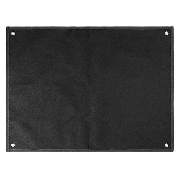 Патч панель для шевронів та патчей (Велкро панель) XL (100х75см) Чорна. БРОНЕВІЙ - зображення 1