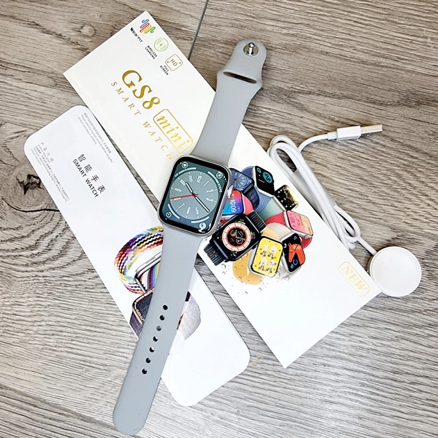 Смарт-годинник Smart Watch GS8 Mini з функцією дзвінка Срібний - Фото 5 Смарт-годинник Smart Watch GS8 Mini з функцією дзвінка Срібний - зображення 5