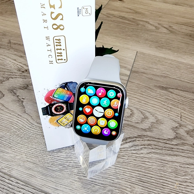 Смарт-годинник Smart Watch GS8 Mini з функцією дзвінка Срібний - Фото 6 Смарт-годинник Smart Watch GS8 Mini з функцією дзвінка Срібний - зображення 6
