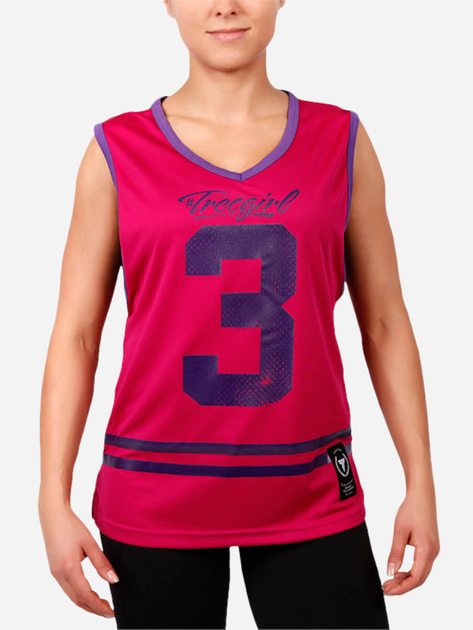Koszulka sportowa TREC WEAR Jersey TGirl 001 XS Różowa (5902114021443) - obraz 1