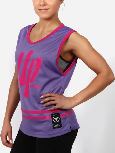 Tank top damski na siłownię Trec Wear Jersey TGirl 002 S Fioletowa - obraz 3