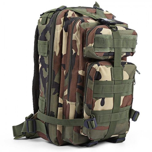Мужской универсальный тактический рюкзак на две лямки 25 л хаки - изображение 1