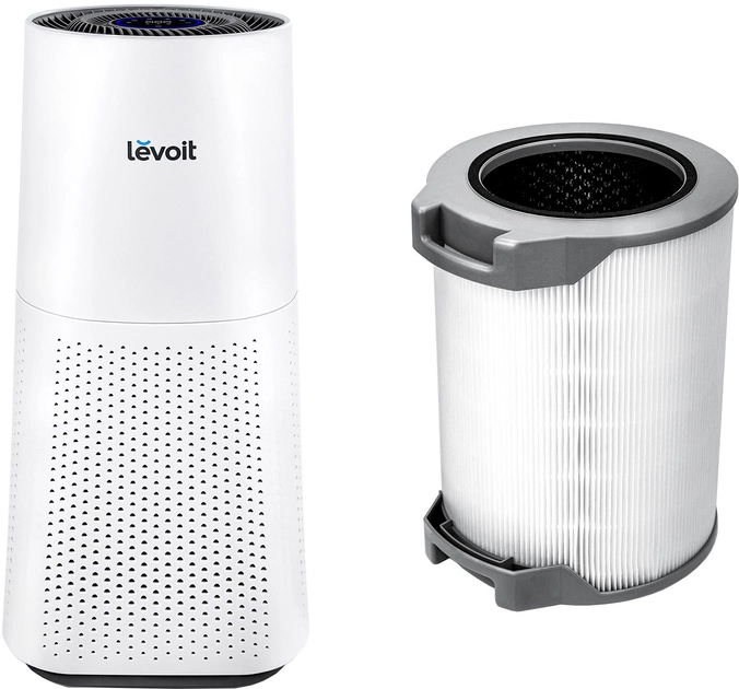 Акція на Очисник повітря LEVOIT Air Purifier LV-H134-RWH Tower Pro White  + Фiльтр для Levoit Air Cleaner Filter LV-H134 True HEPA 3-Stage  (комплект) від Rozetka